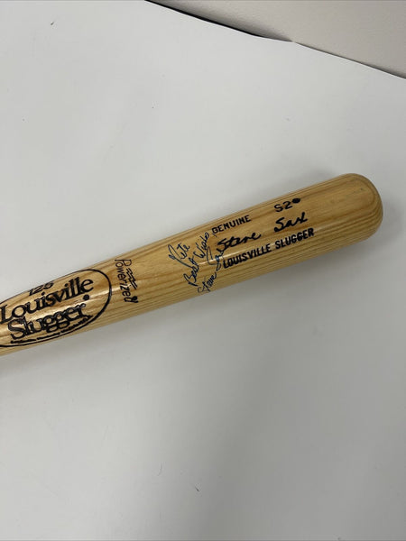 Steve Sax Signed Vintage Louisville Slugger Issued Baseball Bat JSA COA