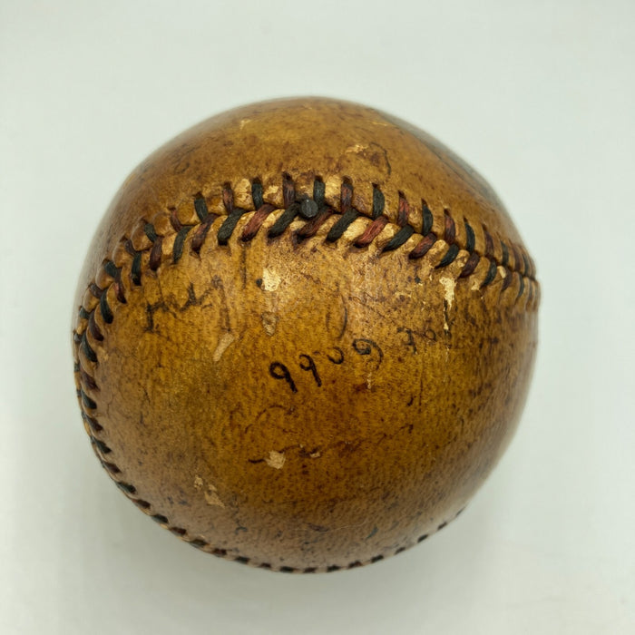 Christy Mathewson & Ty Cobb 1918 Team Signed National League Baseball JSA COA