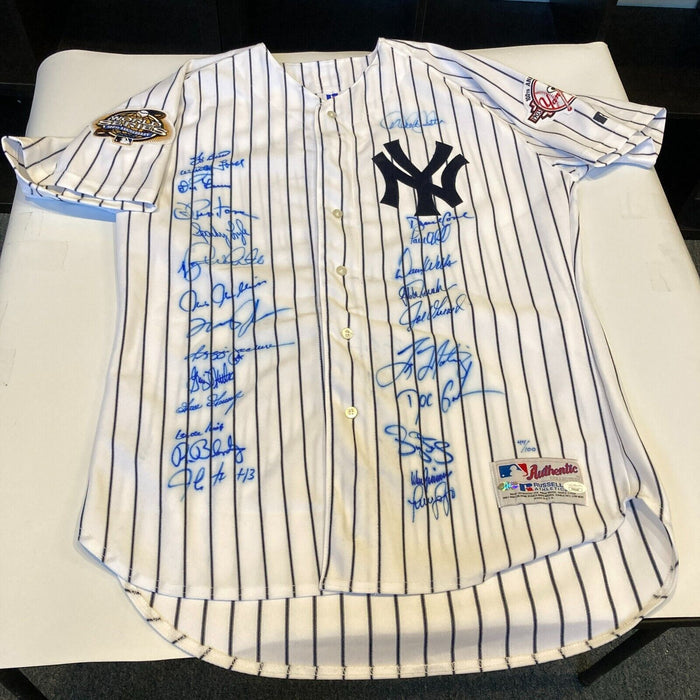 Derek Jeter New York Yankees Legends Signed Jersey 25 Sigs JSA COA