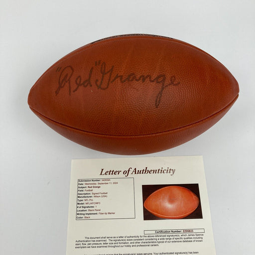 Red Grange Signed Autographed Authentic Wilson NFL Football With JSA COA