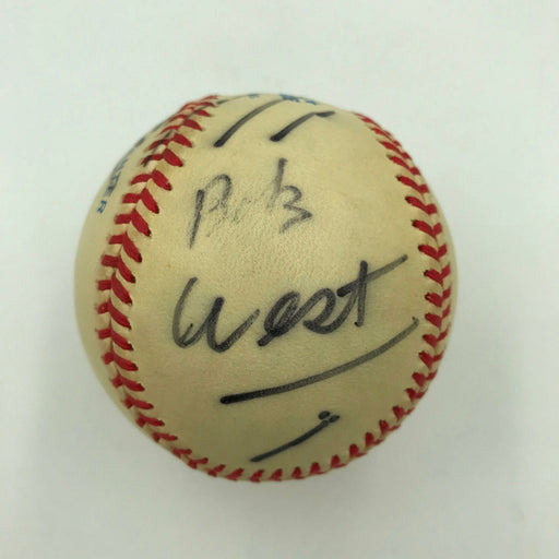 Rare Bob West Voice Of Barney The Dinosaur Signed American League Baseball