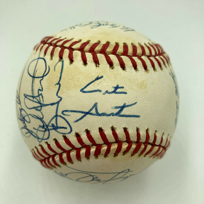 1993 Toronto Blue Jays World Series Champs Team Signed Baseball 32 Sigs JSA COA