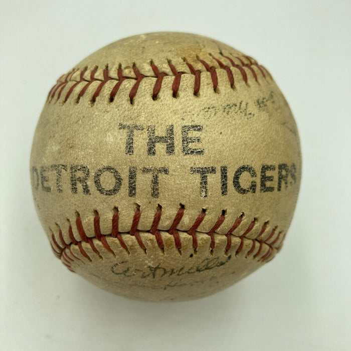 1945 Detroit Tigers World Series Champs Team Signed Baseball Greenberg JSA COA