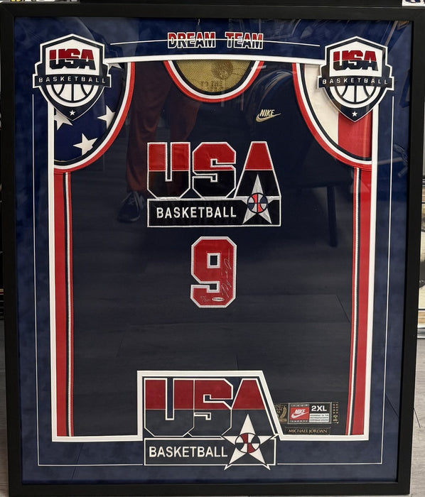 Michael Jordan Signed 1992 Team USA Dream Team Olympics Nike Jersey UDA PSA BAS