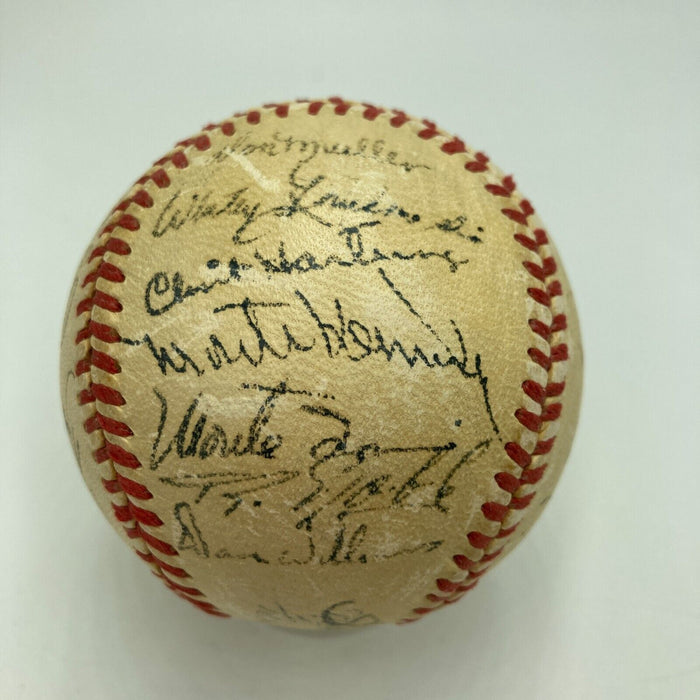 Willie Mays Rookie 1951 New York Giants Team Signed Baseball JSA COA
