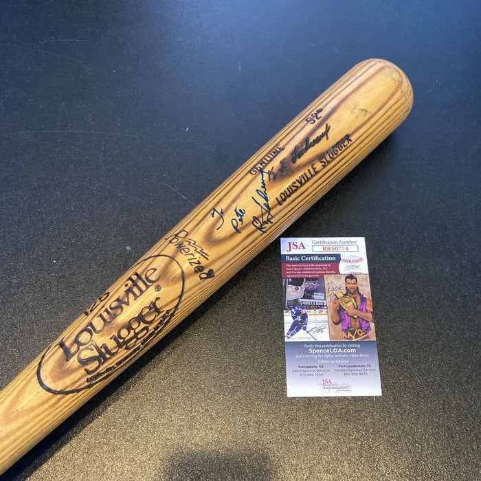 Ken Landreaux Signed 1970's Louisville Slugger Game Used Baseball Bat JSA COA