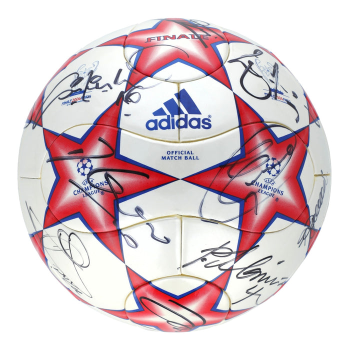 Lionel Messi 2006 FC Barcelona UEFA Champions Team Signed Soccer Ball JSA COA