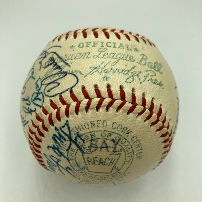 Stunning 1955 Hall Of Fame Induction Signed Baseball 25 Sigs Jimmie Foxx JSA COA