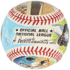 Beautiful Willie Mays Signed Ron Lewis Hand Painted Art Baseball JSA COA