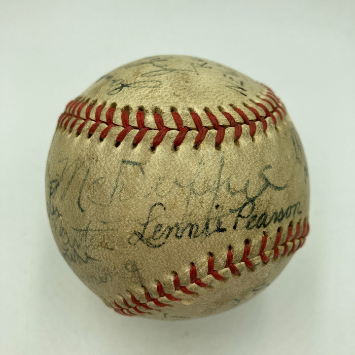 RARE 1940 New York Black Yankees Negro League Team Signed Baseball PSA DNA COA