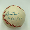 Beautiful Willie Mays & Hank Aaron Total Baseball Signed Baseball PSA DNA COA