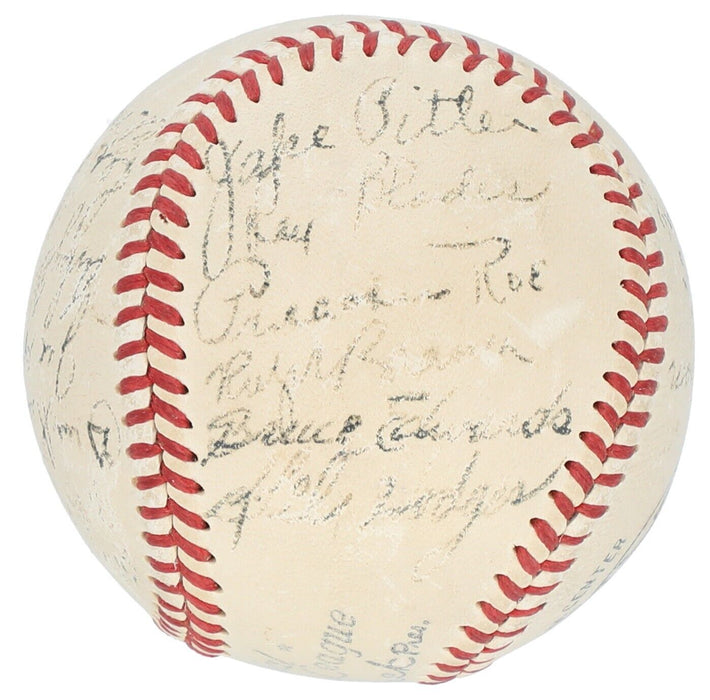 Jackie Robinson Rookie Era 1948 Brooklyn Dodgers Team Signed Baseball JSA COA