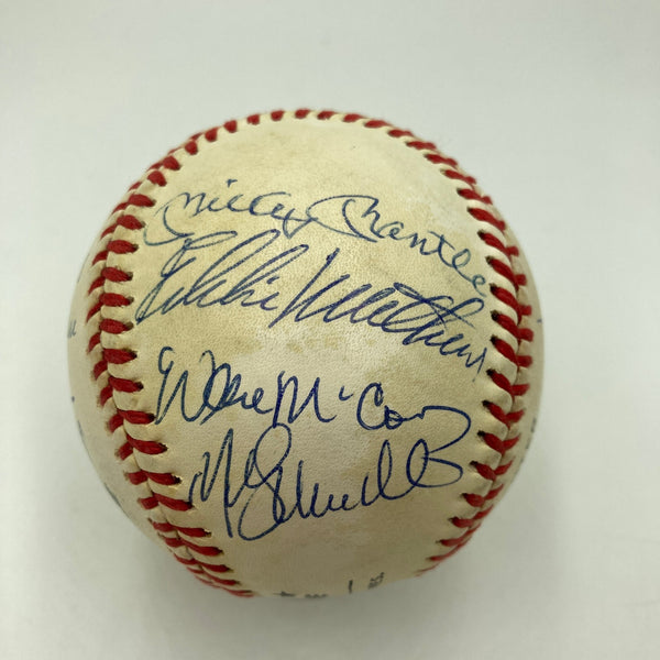 500 Home Run Signed Baseball Mickey Mantle Ted Williams Willie Mays 11 Sigs JSA