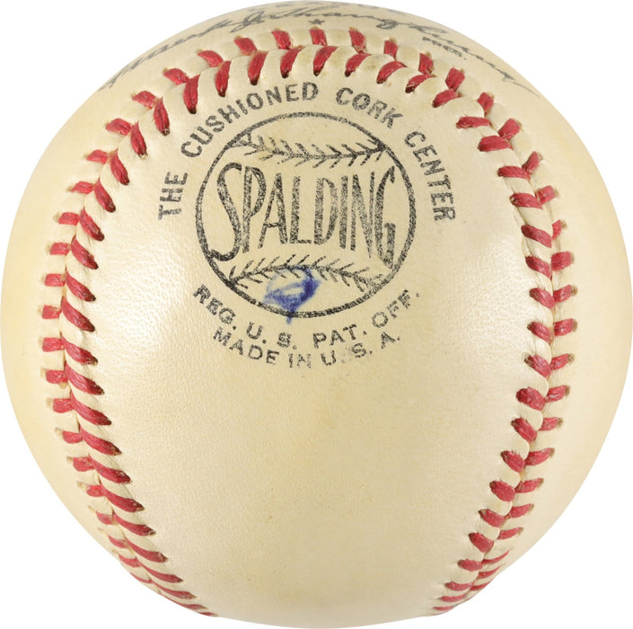 Beautiful Walt Alston Single Signed Vintage 1953 Baseball PSA DNA COA