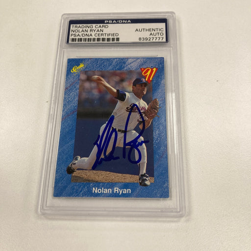 1991 Classic Nolan Ryan Signed Baseball Card Auto PSA DNA