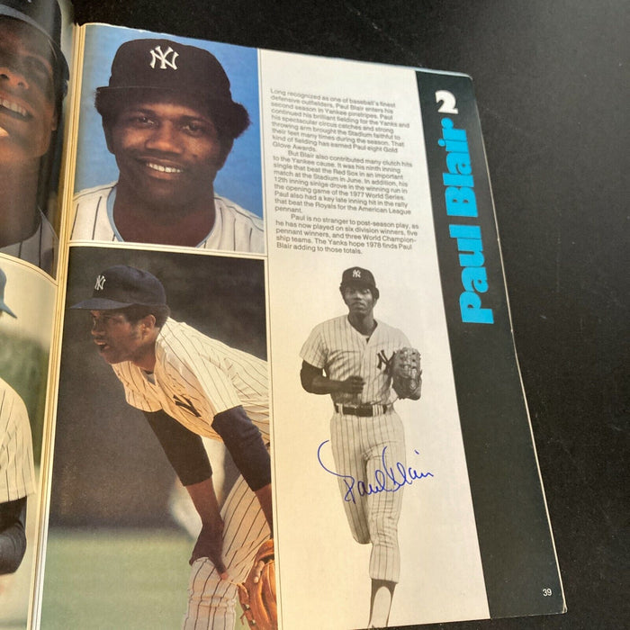 1978 New York Yankees World Series Champs Team Signed Yearbook