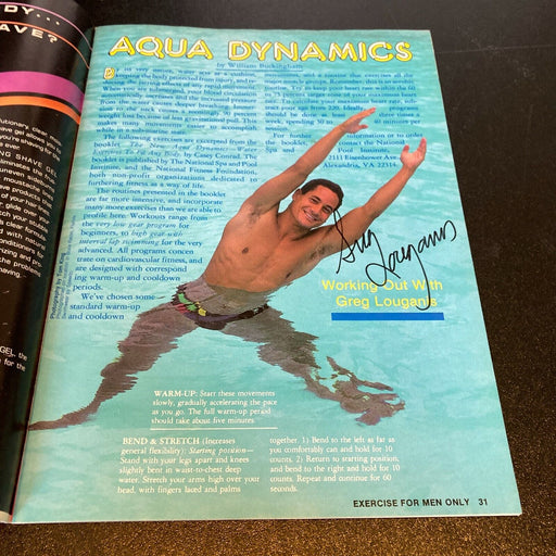 Greg Louganis Signed Autographed Vintage Magazine