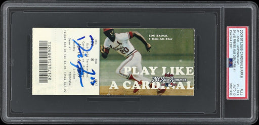 David Freese MLB Debut Signed Full Ticket PSA 10 Gem Mint April 6, 2009