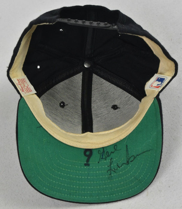 Gene Larkin Minnesota Twins Batting Practice Used & Autographed Hat With COA