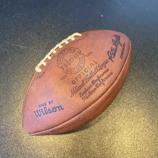 1960's Cleveland Browns Team Signed Game Used The Duke Football With Jim Brown