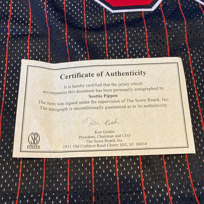 Scottie Pippen Signed Authentic 1990's Champion Chicago Bulls Jersey JSA COA