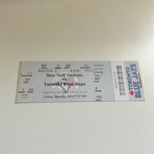 Masahiro Tanaka Yankees MLB Debut First Game Original Ticket April 4, 2014