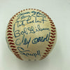 Beautiful 1972 All Star Game Team Signed Baseball 21 Sigs Hank Aaron JSA COA