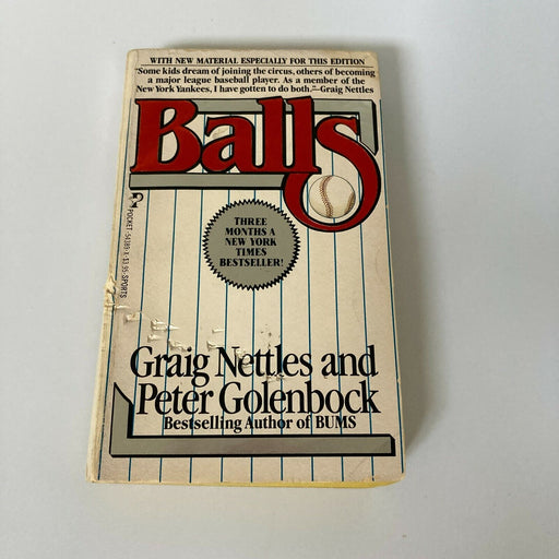 Graig Nettles Signed Autographed "Balls" Baseball Book