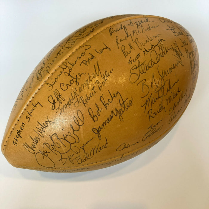 1975 Texas Longhorns Team Signed Football 50+ Sigs Earl Campbell JSA COA