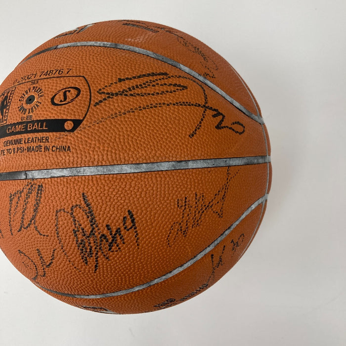 San Antonio Spurs Team Signed Game Used Basketball Tony Parker Ginobili Leonard