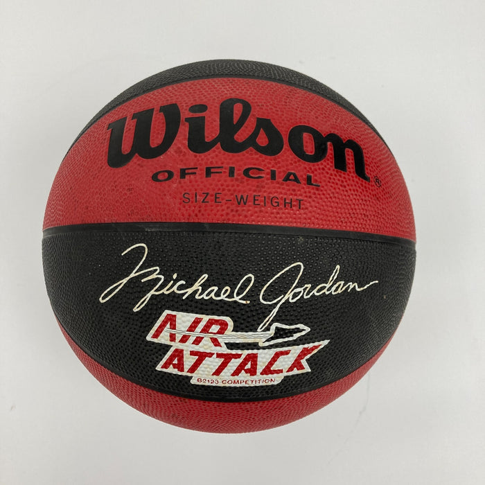 1984 Michael Jordan Rookie Signed Wilson Air Attack NBA Basketball Beckett COA