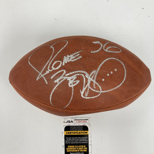 Jerome Bettis Steelers Signed Wilson NFL Game Football JSA COA