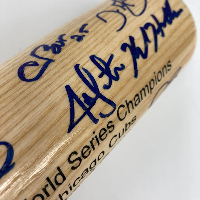 2016 Chicago Cubs World Series Champs Team Signed Baseball Bat MLB & Fanatics