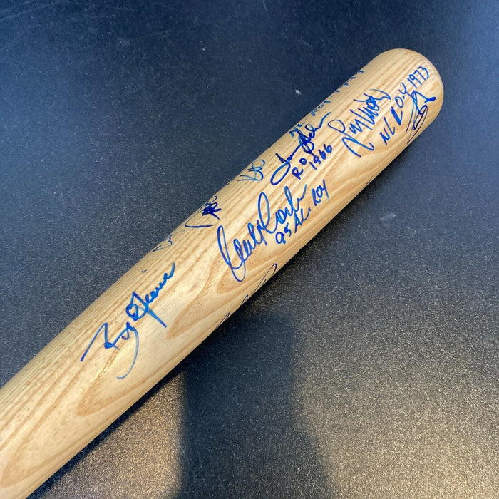 Derek Jeter Tom Seaver Rookie Of The Year Winners Signed Baseball Bat JSA COA
