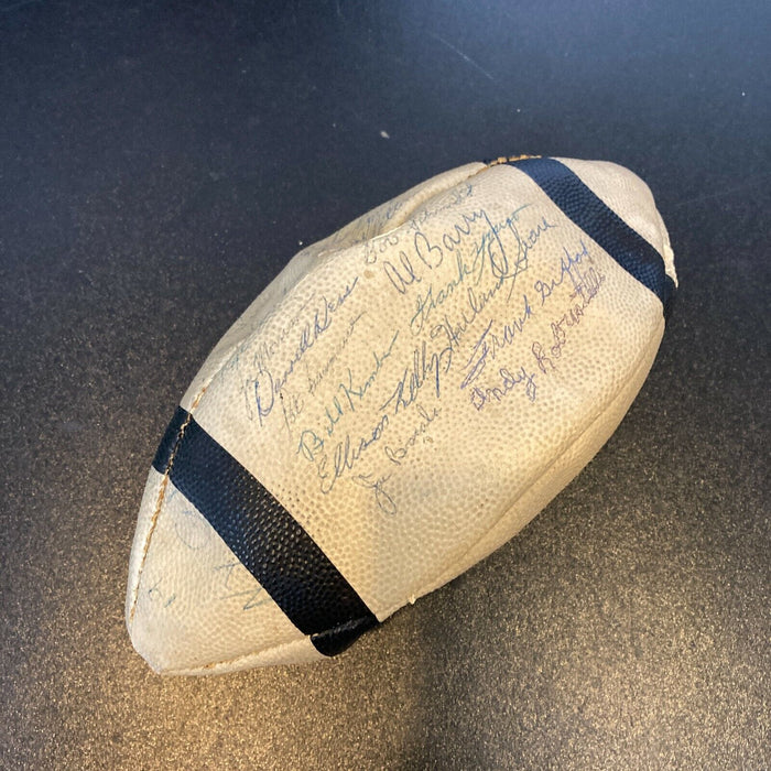 1959 New York Giants Team Signed Football 31 Sigs With Frank Gifford JSA COA