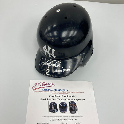 1997 Derek Jeter Rookie Era Signed Game Used New York Yankees Helmet Steiner