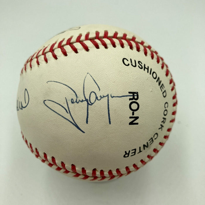 Stan Musial Tony Gwynn Rod Carew 7X Batting Champs Signed Baseball Beckett COA