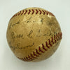 Extraordinary Jesse Burkett Signed Inscribed STAT Baseball JSA COA HOF Dec. 1953