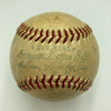 Jimmy Dudley Single Signed 1954 American League Baseball JSA COA Indians HOF