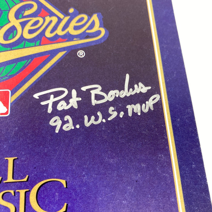 Pat Borders "1992 W.S. MVP" Signed 1992 World Series Program JSA COA