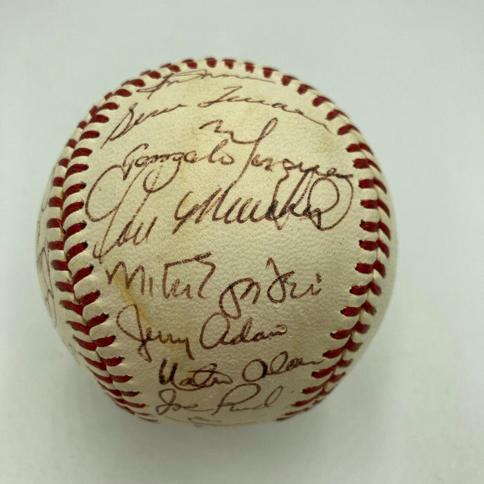1972 Oakland A's Athletics World Series Champs Team Signed Baseball JSA COA
