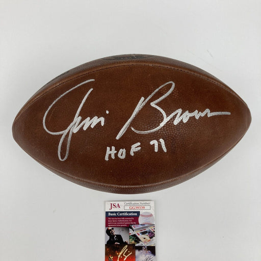 Jim Brown "Hall Of Fame 1971" Signed Authentic Wilson NFL Football JSA COA