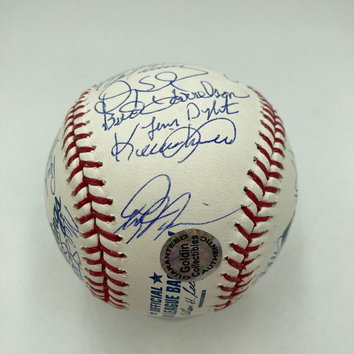1986 New York Mets World Series Champs Team Signed MLB Baseball JSA COA
