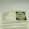Jimmy Dudley Single Signed 1954 American League Baseball JSA COA Indians HOF