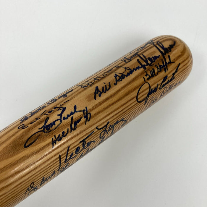 Yogi Berra Whitey Ford 1950's New York Yankees Legends Signed Baseball Bat JSA