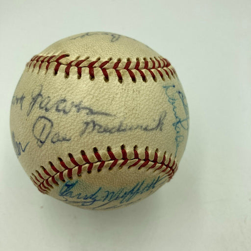 Willie Mays Joe Medwick Nellie Fox 1960's HOF Legend Multi Signed Baseball JSA