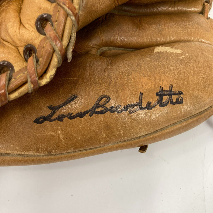 Lew Burdette Signed 1950's Game Model Baseball Glove JSA COA