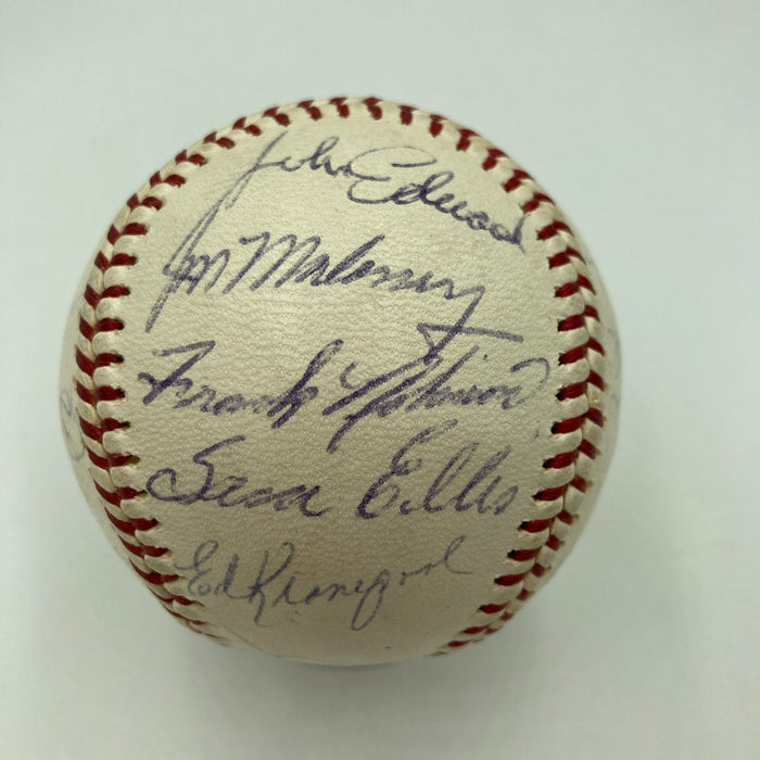 1965 All Star Game Team Signed Baseball Roberto Clemente Hank Aaron PSA Beckett