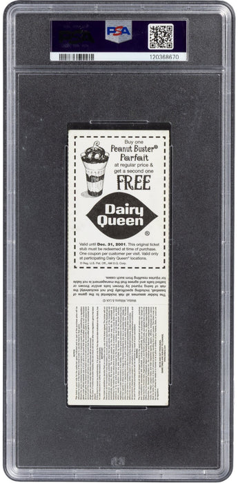 C.C. Sabathia Signed MLB Debut Full Ticket PSA/DNA April 8, 2001