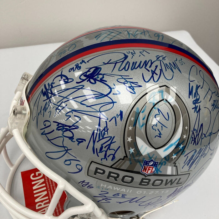 Peyton Manning 2013 Pro Bowl Multi Signed Authentic Game Helmet 60+ Sigs PSA DNA